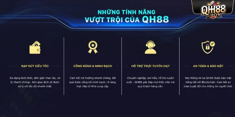 Điểm mạnh của của dịch vụ nhà cái QH88